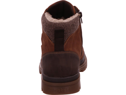 Rieker herenlaarzen in bruin-combinatie