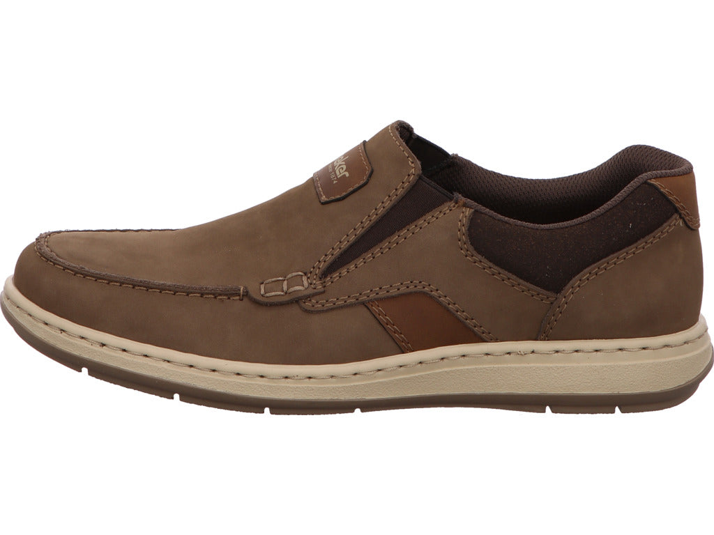 Rieker Herren Slipper  in braun-bunt-kombiniert