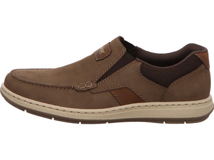 Rieker Herren Slipper  in braun-bunt-kombiniert