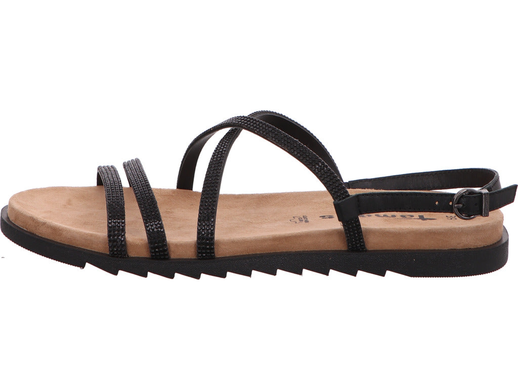 Tamaris Damen Sandalette  in schwarz