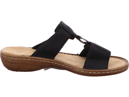 Rieker Damen Pantolette  in schwarz