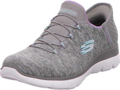 Skechers Damen Sneaker Slip-Ins Summits Dazzling H in hellgrau