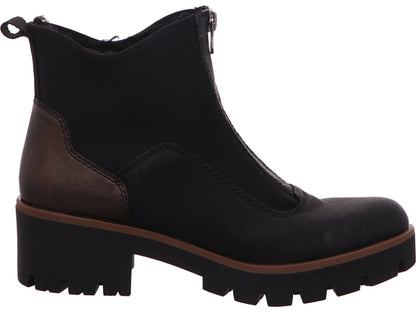Rieker Damen Stiefel  in schwarz-bunt-kombiniert