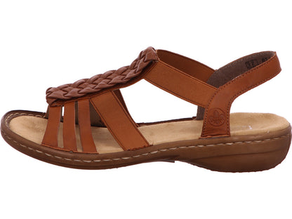 Rieker Damen Sandalette  in hellbraun