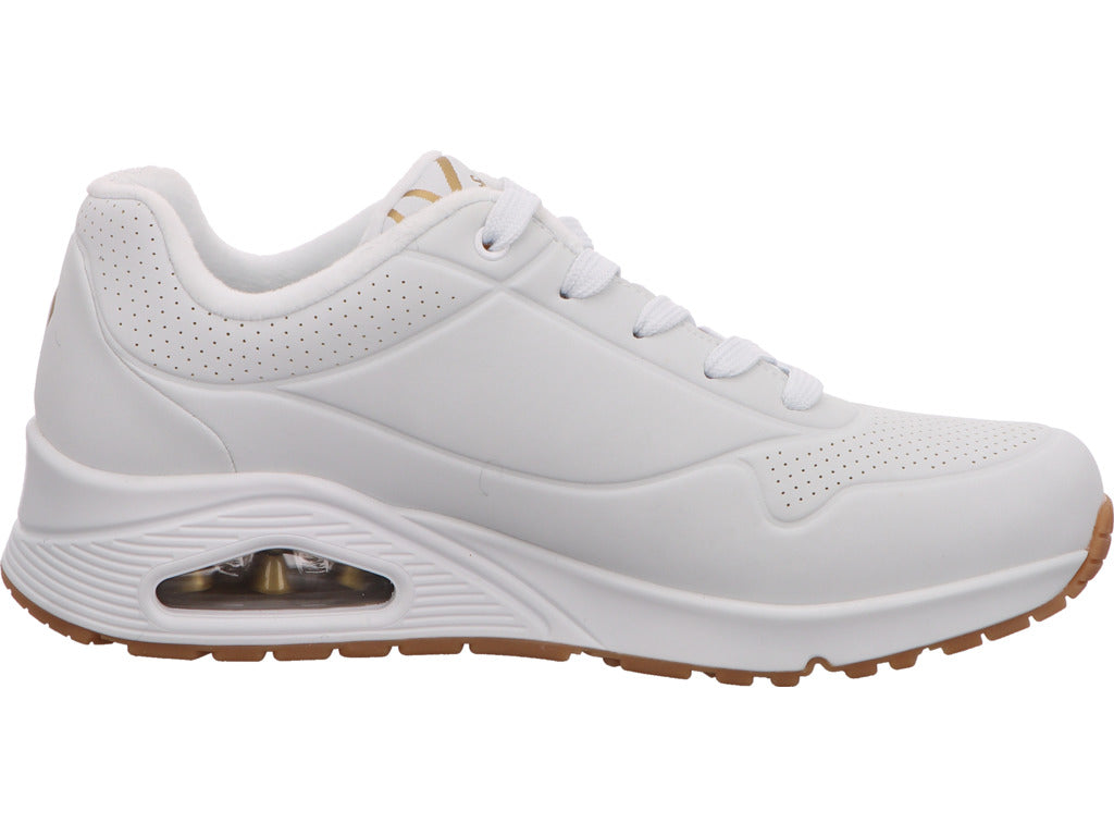 Skechers Damen Sneaker Uno-Metallic Love in weiß-bunt-kombiniert