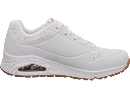 Skechers Damen Sneaker Uno-Metallic Love in weiß-bunt-kombiniert
