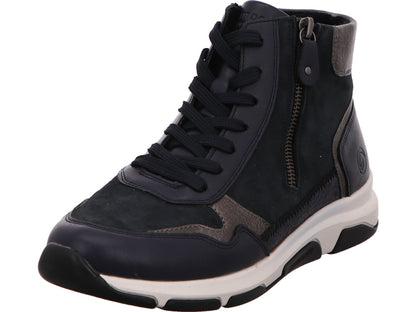 Remonte Damen Stiefel  in blau-bunt-kombiniert