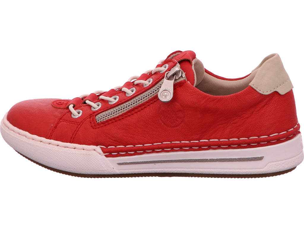 Rieker Damen Sneaker  in rot-bunt-kombiniert