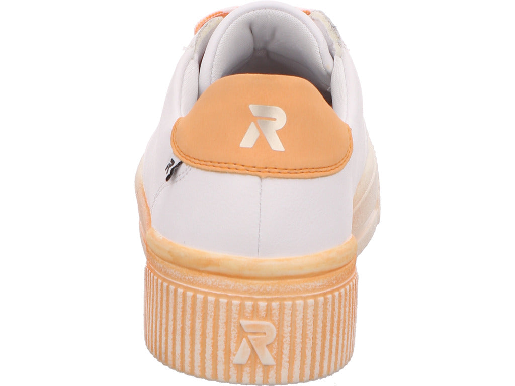 Rieker Damen Sneaker Revolution in weiß-bunt-kombiniert