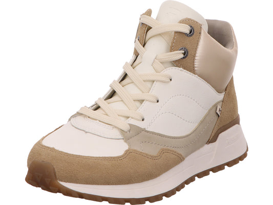 Rieker dameslaarzen Rieker Evolution in een wit-multicolor combinatie