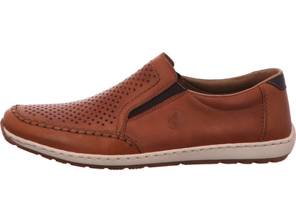 Rieker herenpantoffels in de kleur bruin