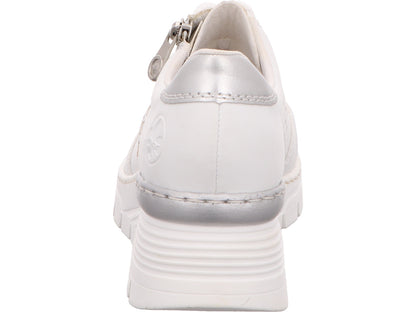 Rieker Damen Sneaker  in weiß-bunt-kombiniert