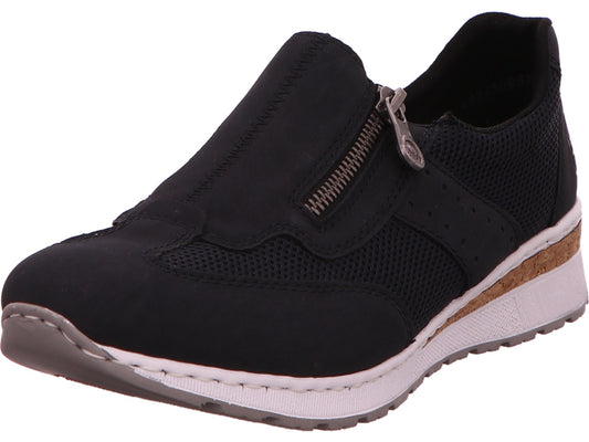 Rieker Damen Sneaker  in blau-kombiniert