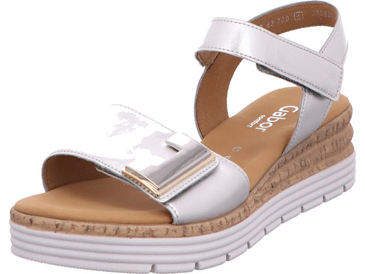 Gabor Comfort Damen Sandalette  in silber