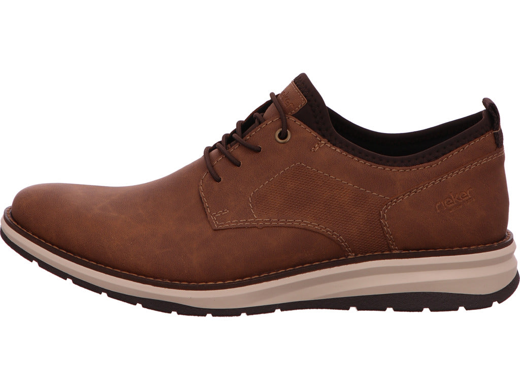Rieker Herren Halbschuh  in braun-kombiniert
