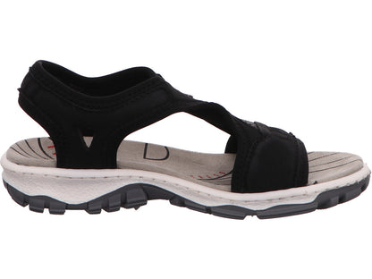 Rieker Damen Sandalette  in schwarz