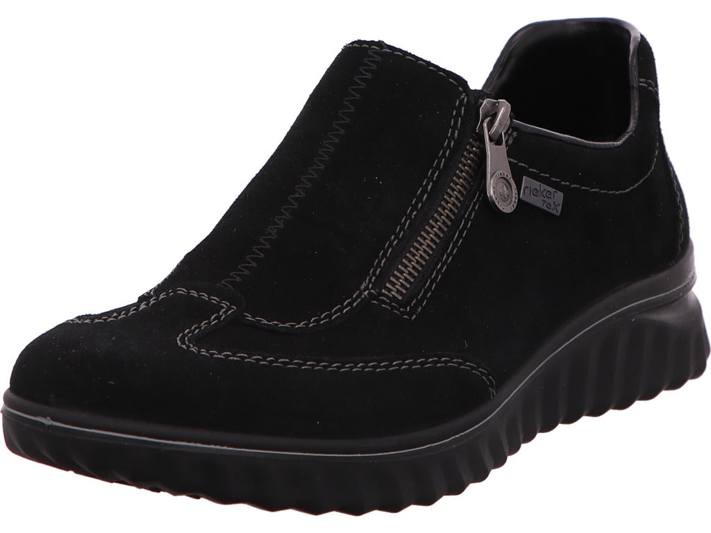 Rieker Damen Slipper  in schwarz