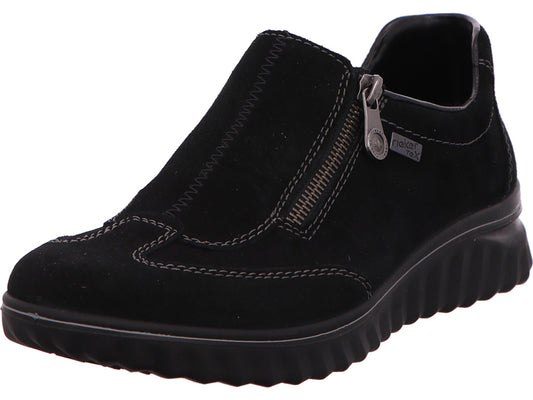 Rieker Damen Slipper  in schwarz
