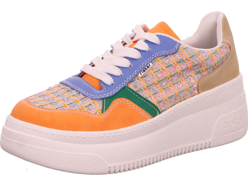 Rieker Damen Schnürschuh  in orange