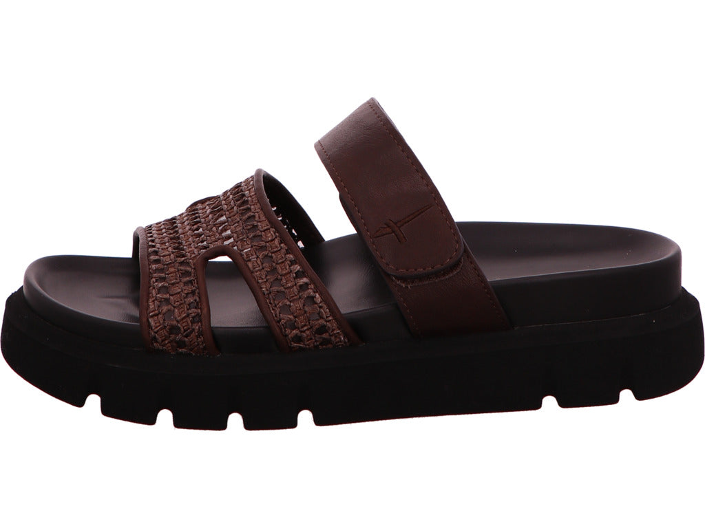 Tamaris Damen Pantolette  in dunkelbraun
