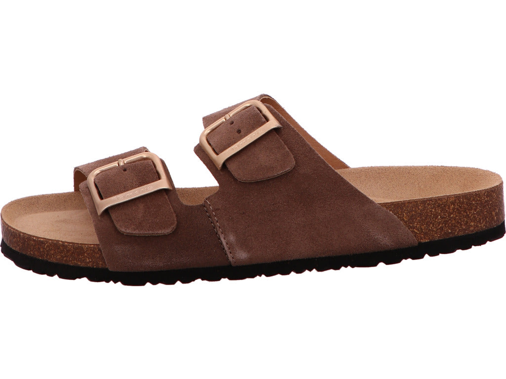Tamaris Damen Pantolette  in dunkelbraun