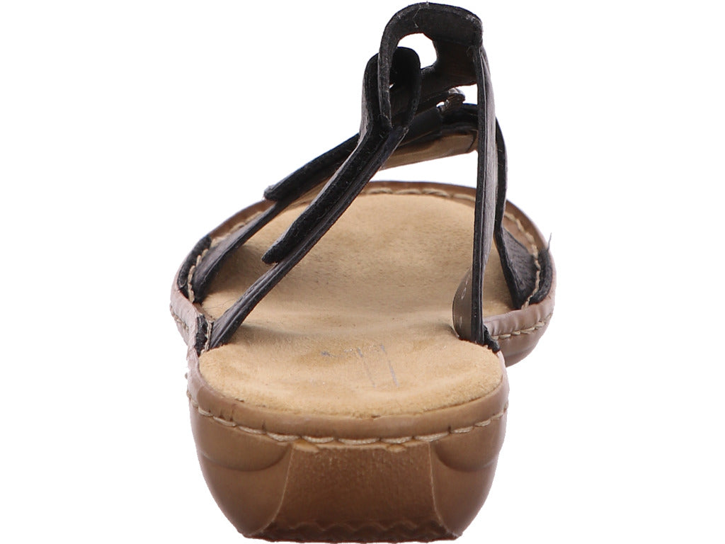 Rieker Damen Pantolette  in schwarz