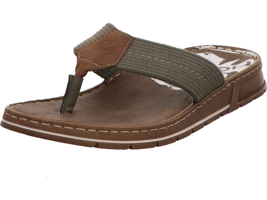 Rieker Herren Pantolette  in grün-bunt-kombiniert