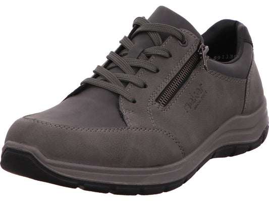 Rieker herenschoen in een combinatie van grijs en meerdere kleuren.