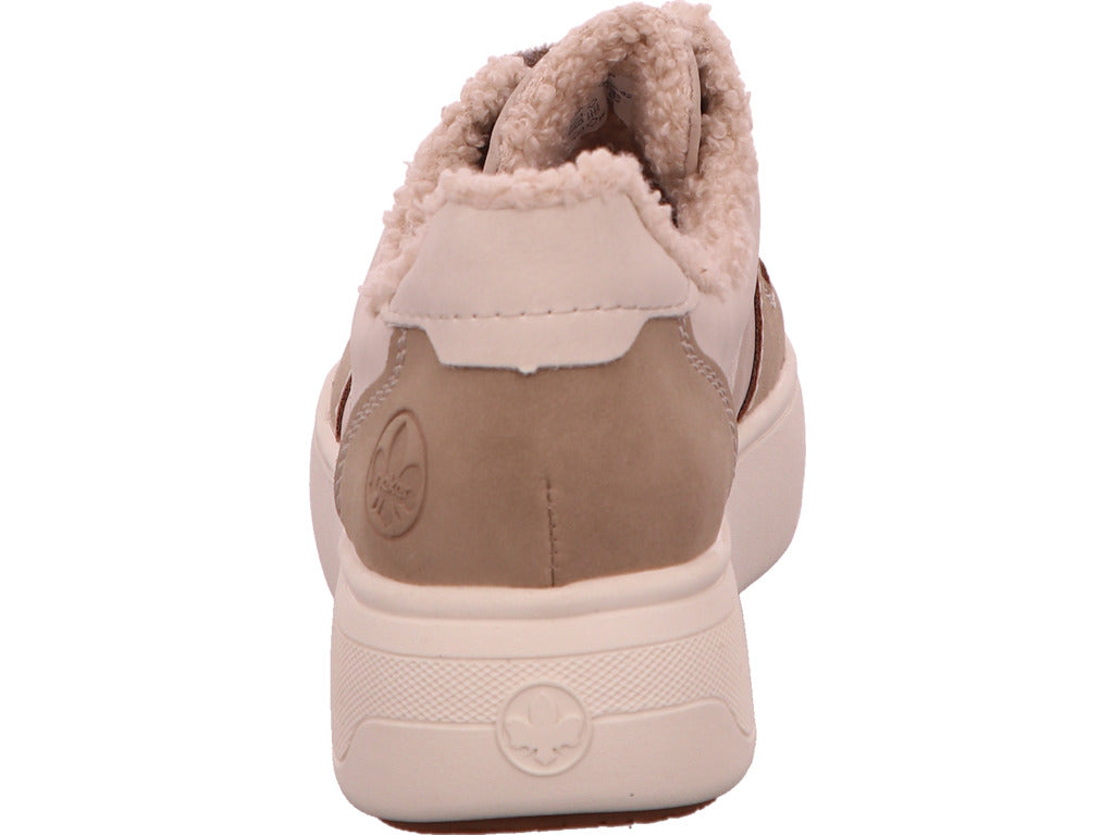 Rieker damessneakers in beige combinatie
