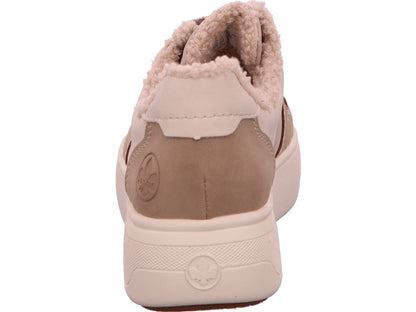 Rieker damessneakers in beige combinatie