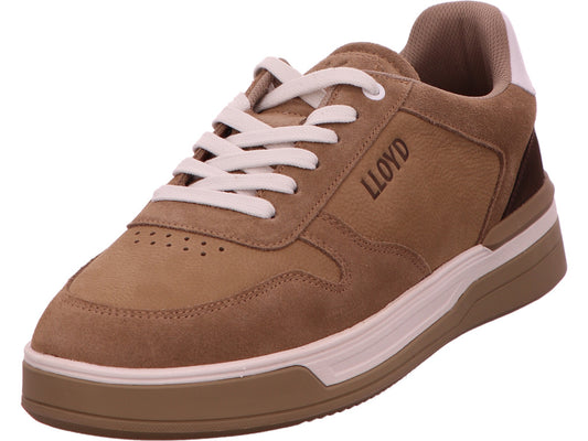 Lloyd herensneakers in een combinatie van bruin en meerdere kleuren.