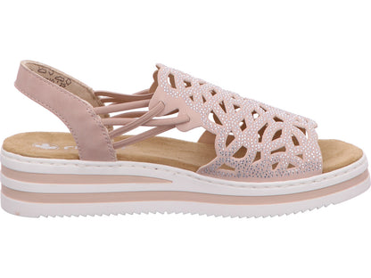 Rieker Damen Sandalette  in rose