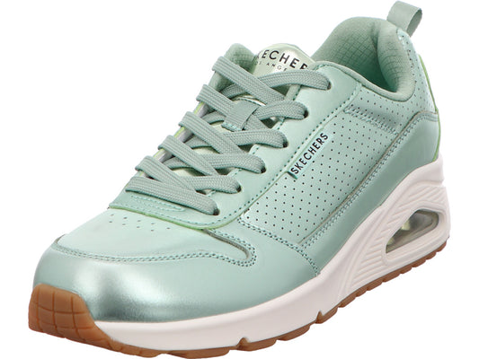 Skechers damessneakers Uno - Metallixs in groen