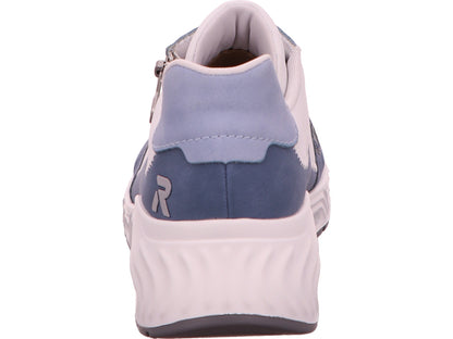 Rieker damessneakers in een blauw-multicolor combinatie