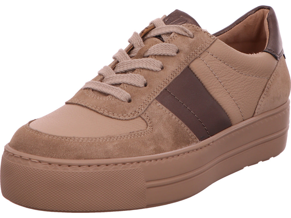 Paul Green Damen Sneaker  in beige-bunt-kombiniert