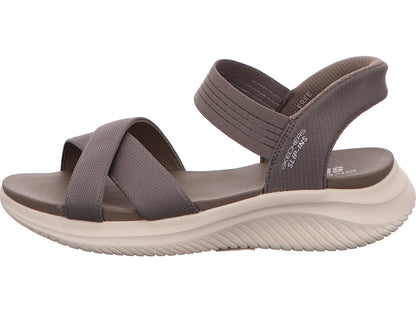 Skechers Damen Sandalette Ultra Flex 3.0 in taupe