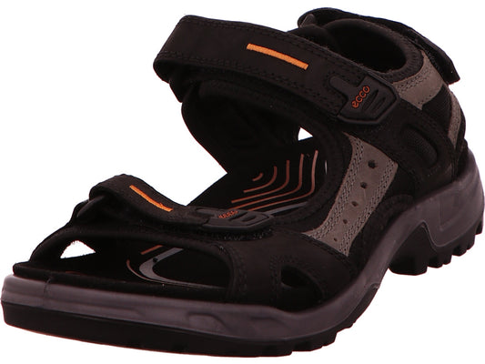 Ecco Herren Sandalette Offroad Yucatan in schwarz-bunt-kombiniert