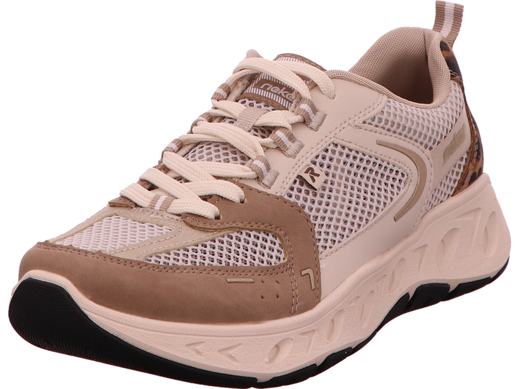Rieker Damen Sneaker  in beige-bunt-kombiniert