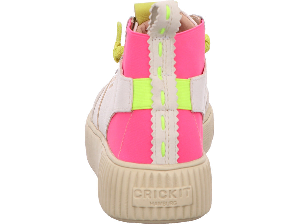 Crickit Damen Stiefel Maura in weiß-bunt-kombiniert