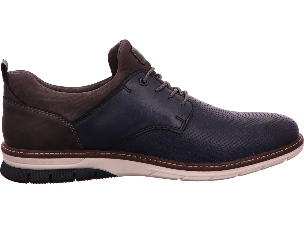 Rieker Herren Halbschuh  in blau-bunt-kombiniert