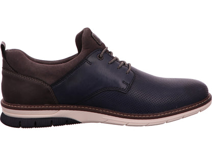 Rieker Herren Halbschuh  in blau-bunt-kombiniert