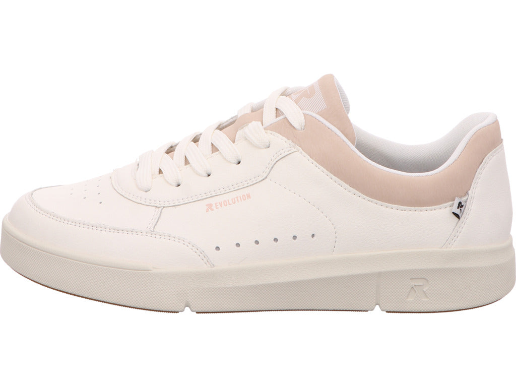 Rieker Damen Sneaker Revolution in weiß-bunt-kombiniert