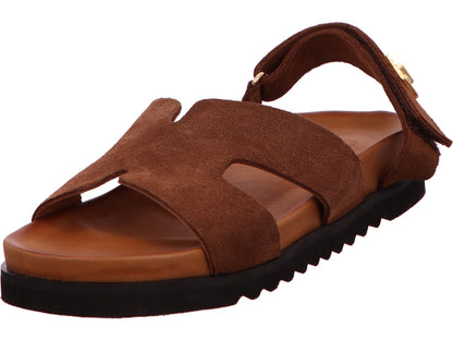 Meyla Damen Pantolette Larma in hellbraun