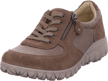 Waldläufer Damen Schnürschuh H-Havy Soft in braun-kombiniert
