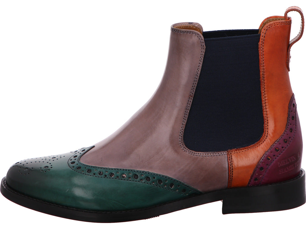 Melvin & Hamilton Damen Stiefel Selina 29 in grün-bunt-kombiniert