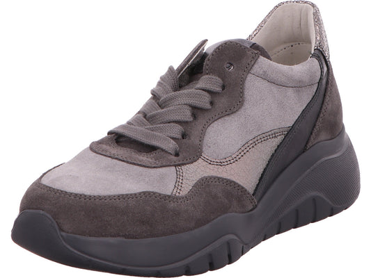 Gabor Damen Schnürschuh  in grau-kombiniert