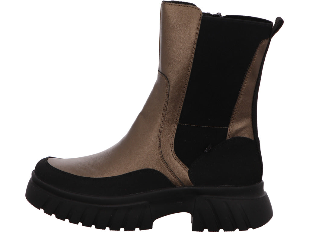 Rieker Damen Stiefel  in schwarz-bunt-kombiniert