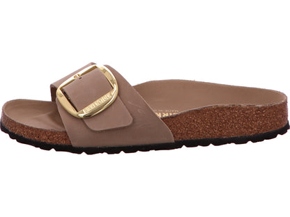 Birkenstock Damen Pantolette Madrid Big Buckle in hellbraun