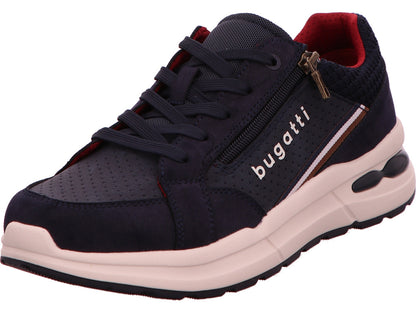 Bugatti Lima herensneakers in een blauw-multicolor combinatie