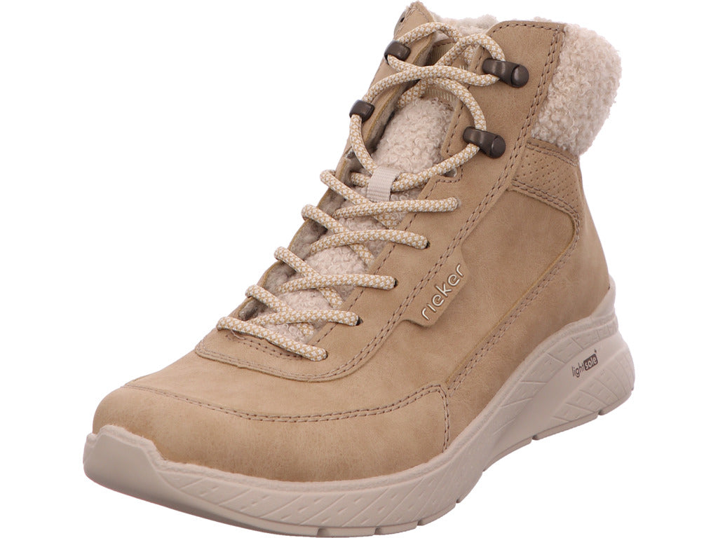 Rieker Damen Stiefel  in beige-bunt-kombiniert
